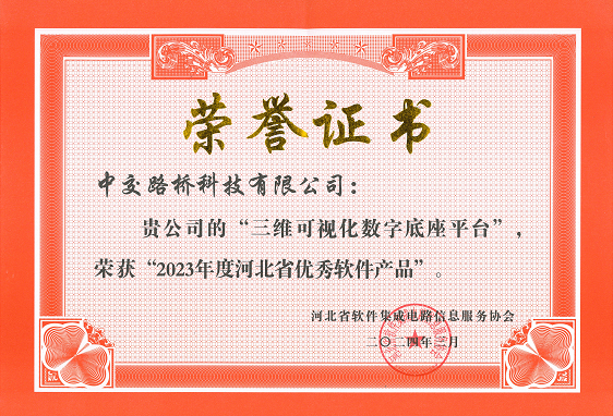 河北省優(yōu)秀軟件產品