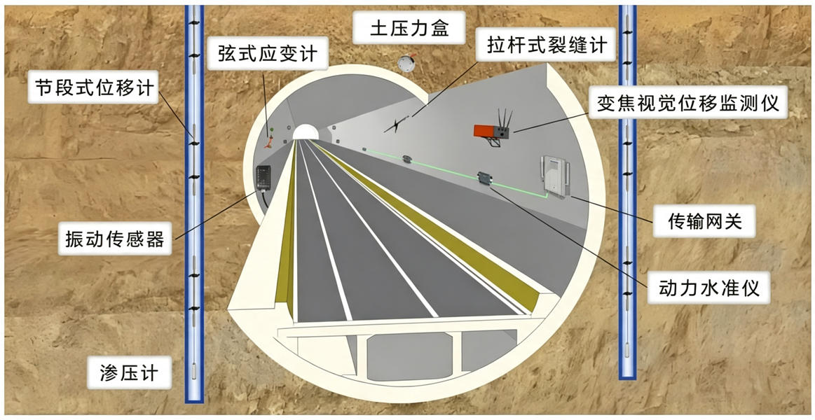結(jié)構(gòu)健康｜隧道結(jié)構(gòu)安全自動(dòng)化監(jiān)測(cè)預(yù)警方案+設(shè)備選型
